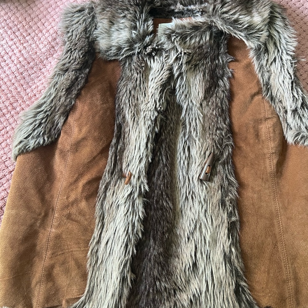 Live a Little Brown and Gray Teddy Jacket